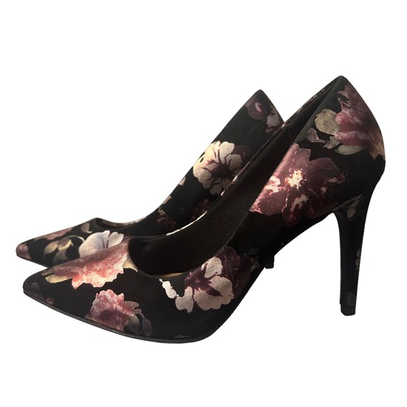 Christian Siriano Floral Heels Pointed Stiletto Pumps Occasion Size‎ 7M - Picture 1 of 6